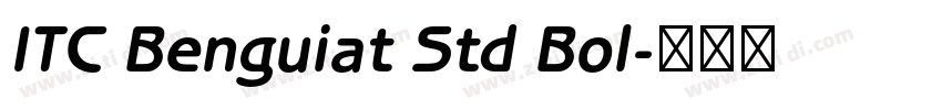 ITC Benguiat Std Bol字体转换